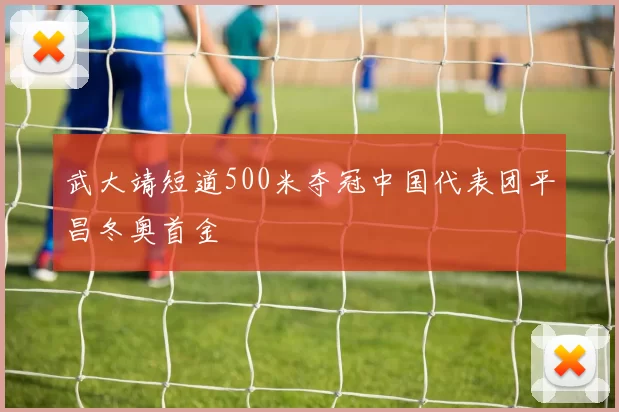 武大靖短道500米夺冠中国代表团平昌冬奥首金